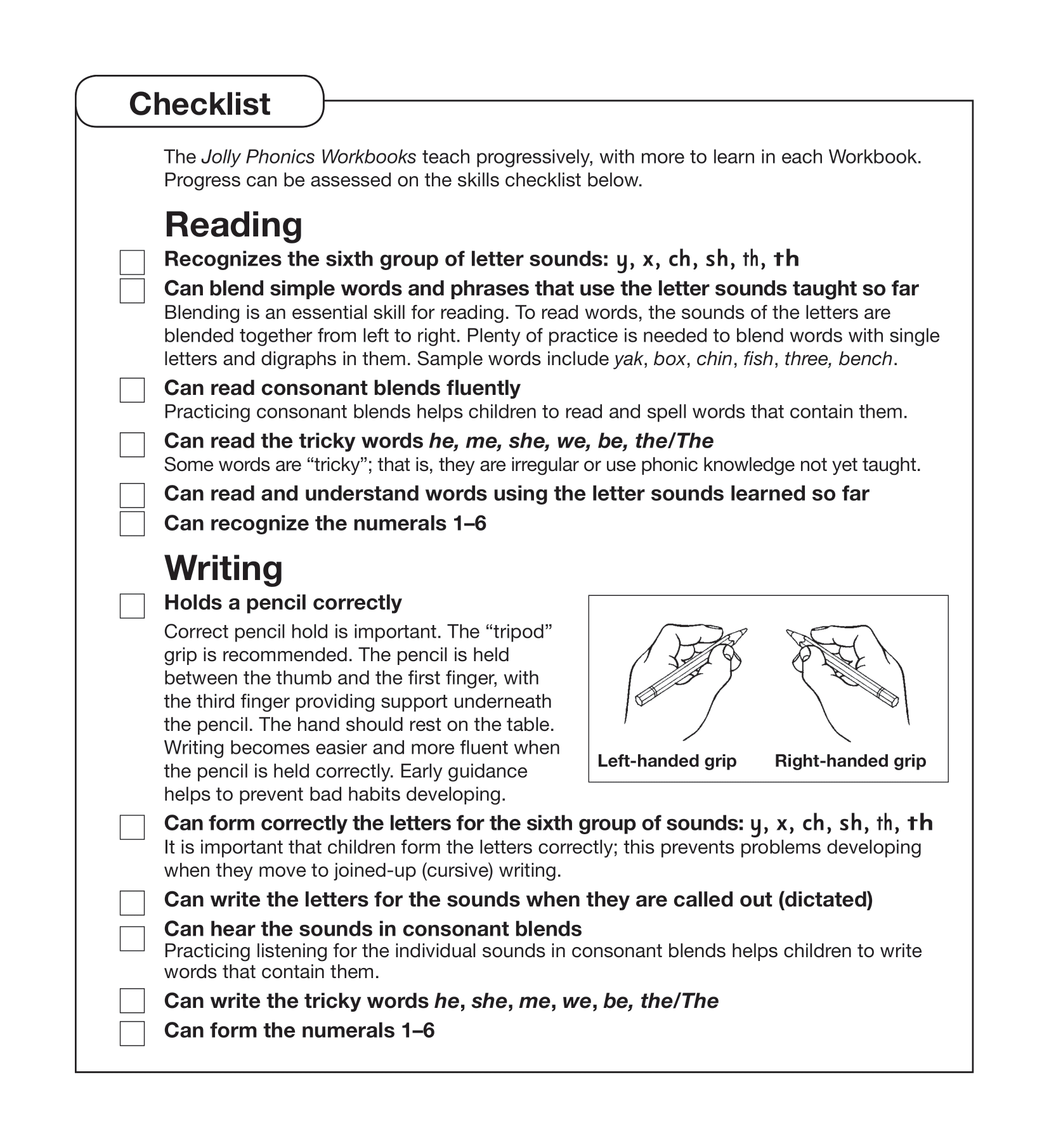 Jolly Phonics Workbook 6