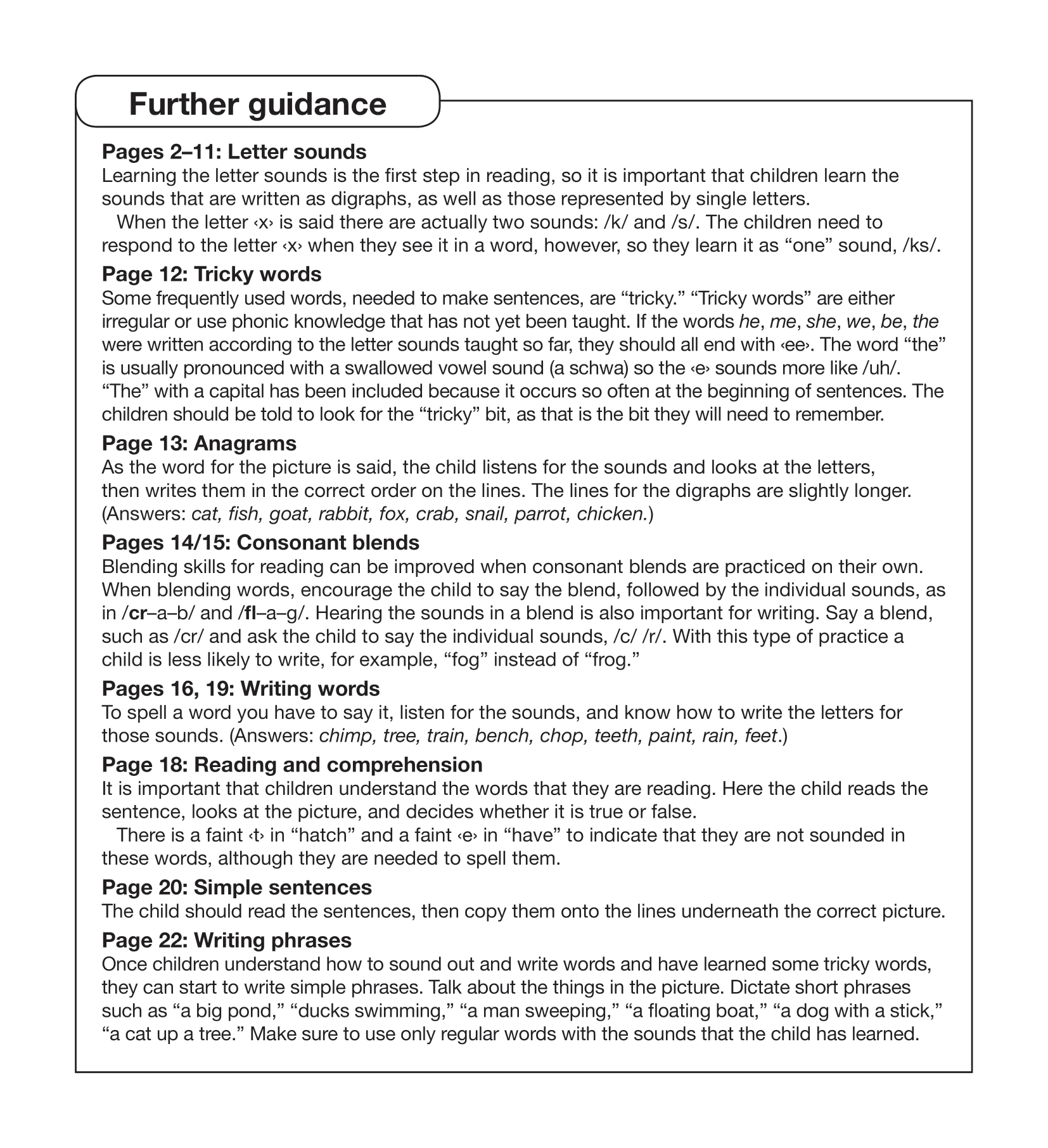 Jolly Phonics Workbook 6