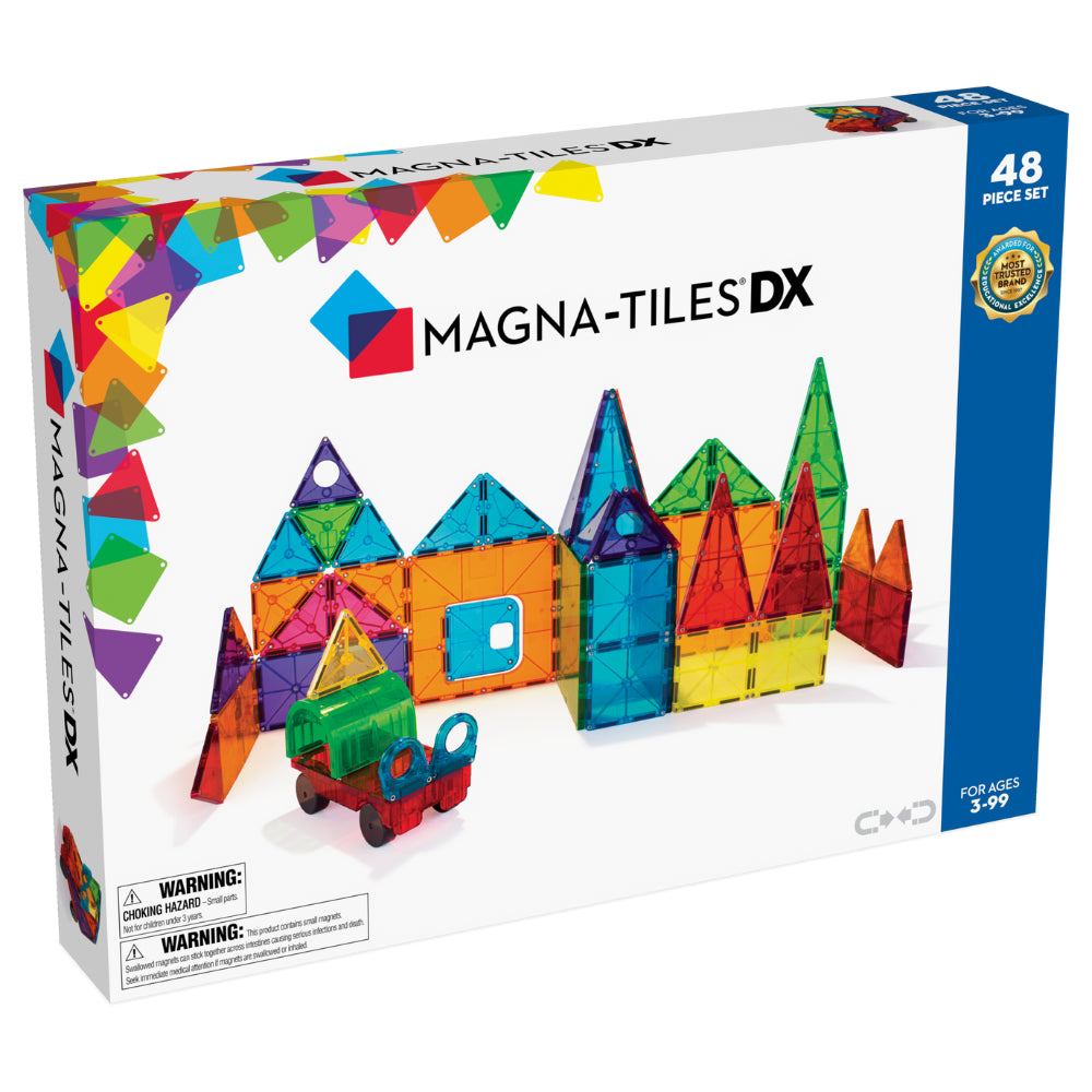 Magna-Tiles Clear Colors 48 Piece Set