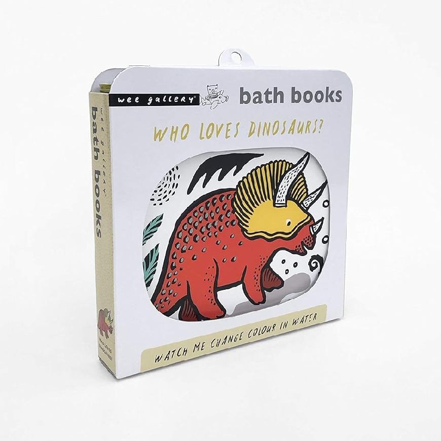 Wee Gallery Bath Book: Who Loves Dinosaurs?