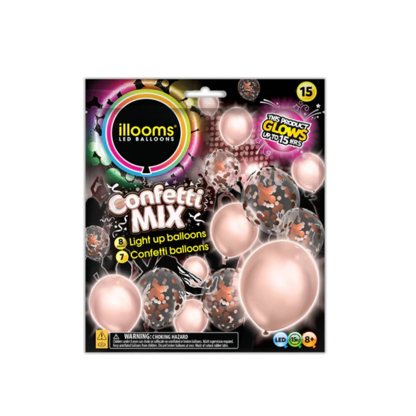 Illooms Confetti Rose Gold Mix (15-pk)