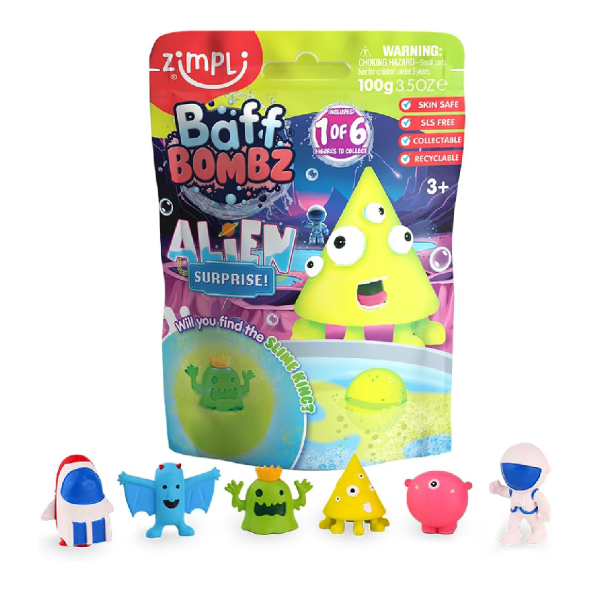 Zimpli Kids Baff Bombz Alien Surprise