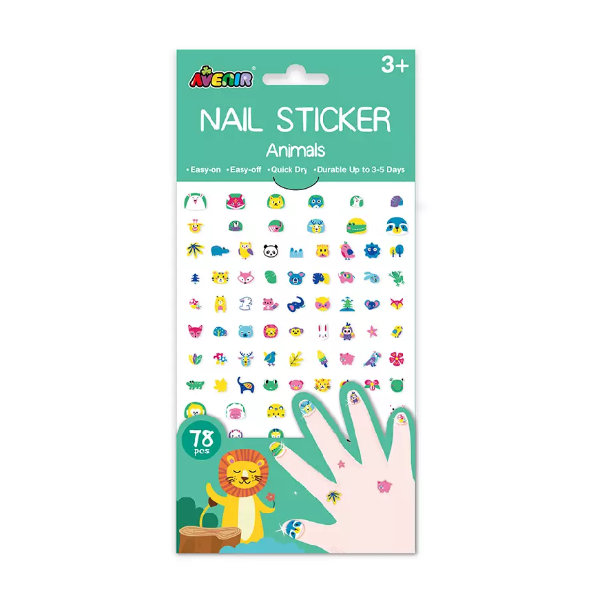 Avenir Large Nail Stickers - Jungle Animals