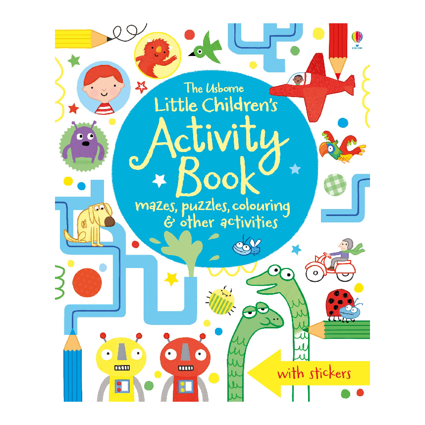Usborne Little Childrens Activity Book Mazes, Puzzles & Colouring
