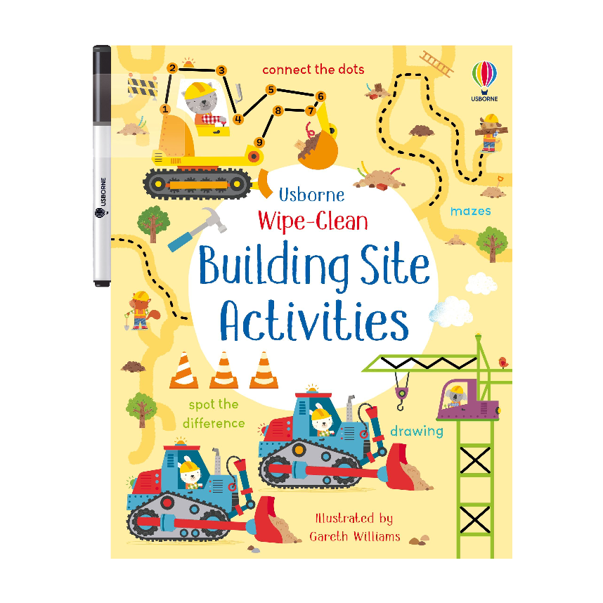 Usborne Wipe-Clean: Building Site Activities
