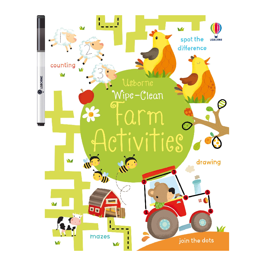 Usborne Wipe-Clean: Farm Activities
