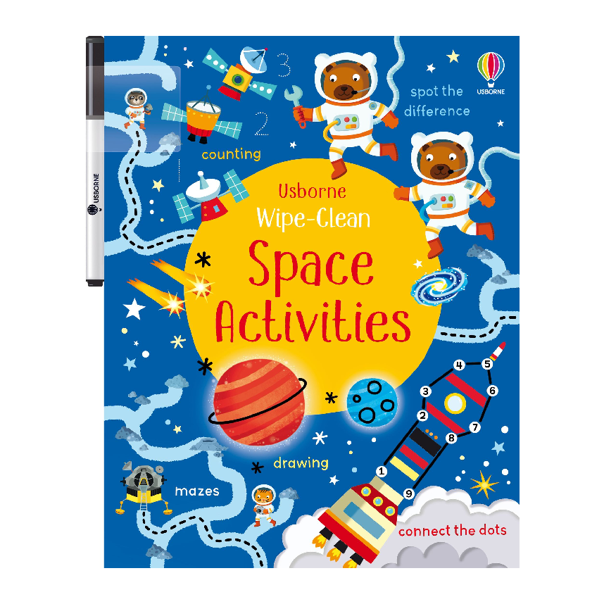 Usborne Wipe-Clean: Space Activities