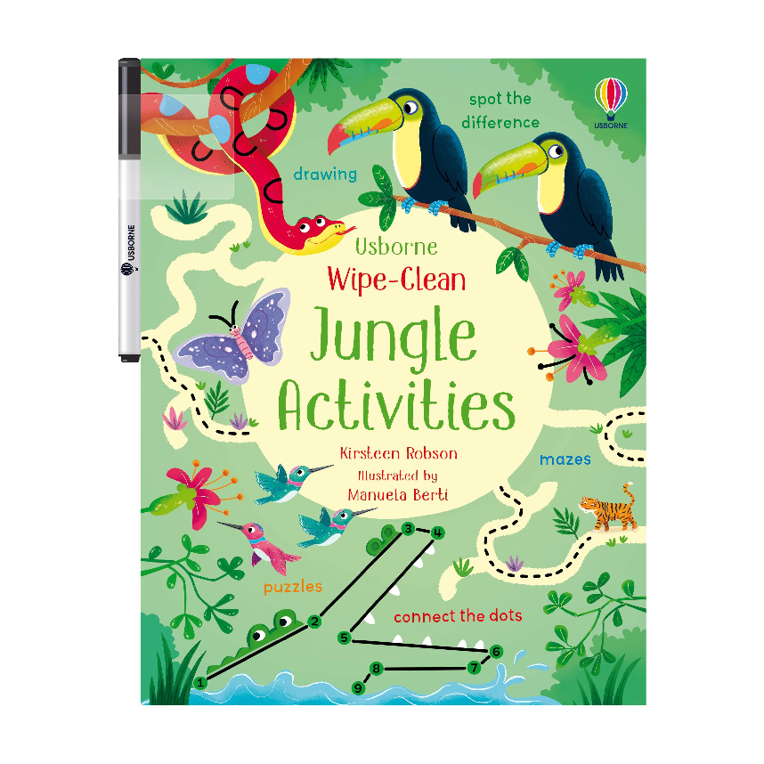Usborne Wipe-Clean: Jungle Activities