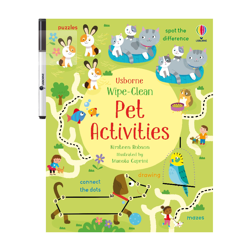 Usborne Wipe-Clean Pet Activities