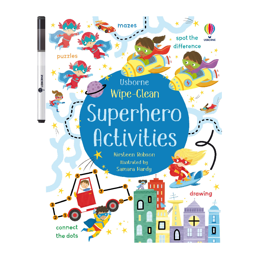 Usborne Wipe-Clean Superhero Activities