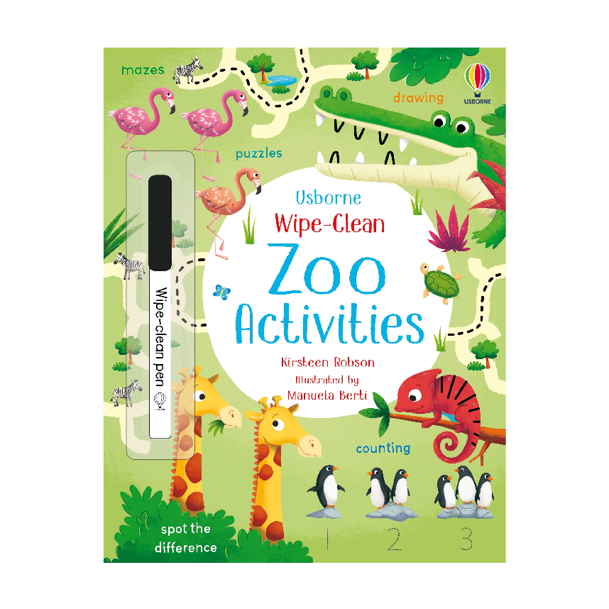 Usborne Wipe-Clean Zoo Activities