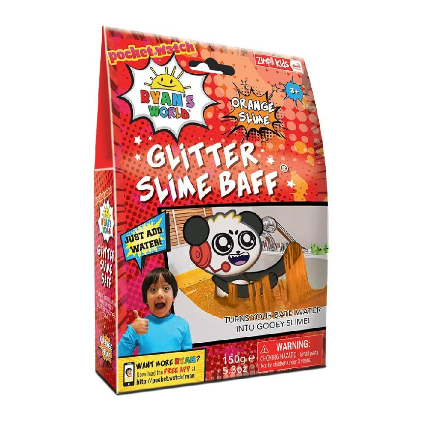 Zimpli Kids Ryans World Slime Baff: Glitter Orange