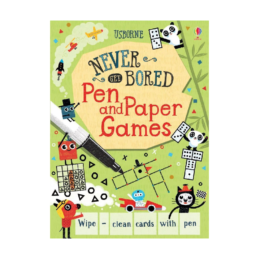 Usborne Never Get Bored: Pen And Paper Games