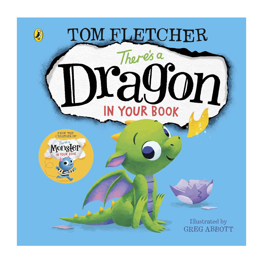 Theres A Dragon In Your Book by Tom Fletcher (Board Book)