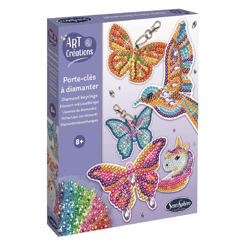 Sentosphere Art & Creations Keyring with Diamond