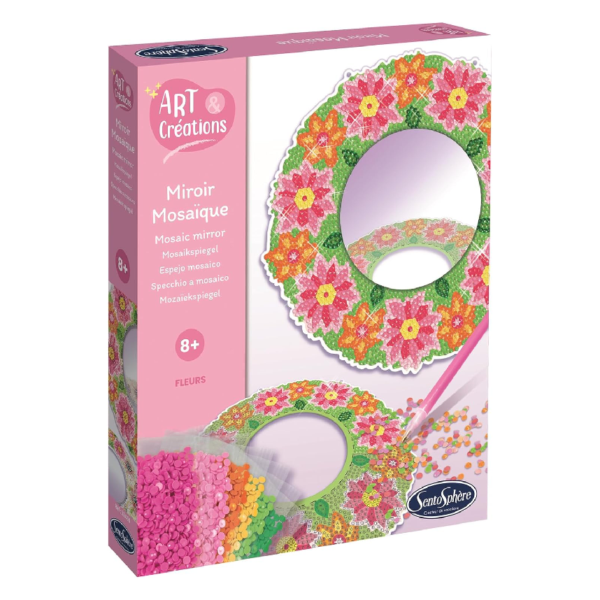 Sentosphere Art & Creations Mirror Mosaic Flowers