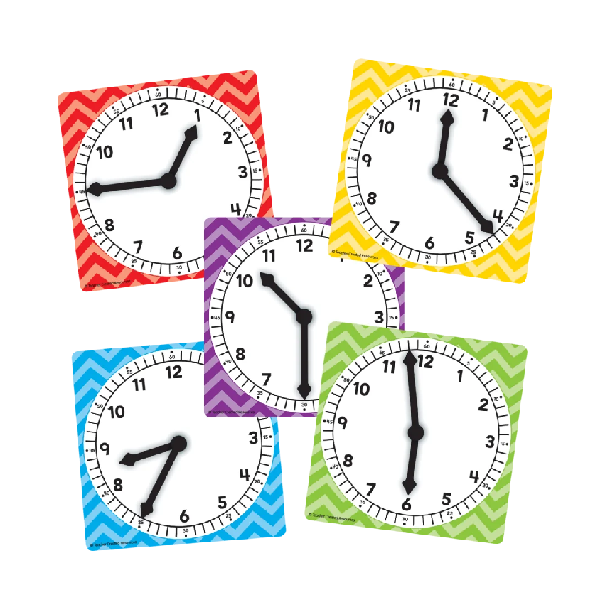 Teacher Created Resources Clocks (Set Of 5 Pieces)