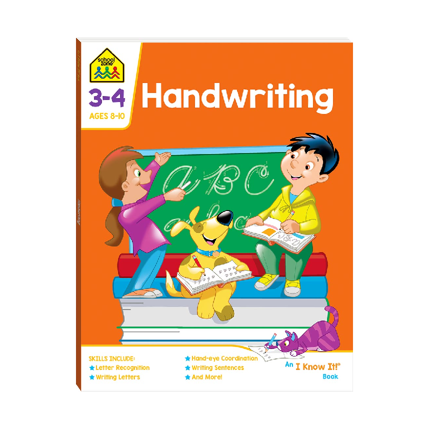 School Zone An I Know It! Book: Handwriting