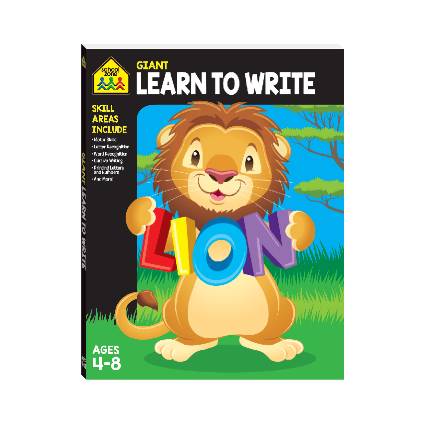 School Zone Giant Learn To Write Workbook