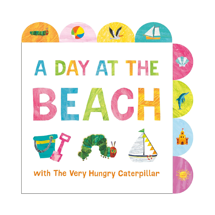 Eric Carle Day At The Beach With The Very Hungry Caterpillar (Board Book)
