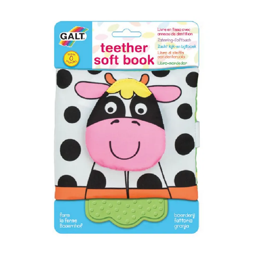 Galt Teether Soft Book: Farm