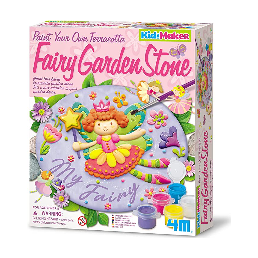4M Paint Your Own Terracotta Fairy Garden Stone