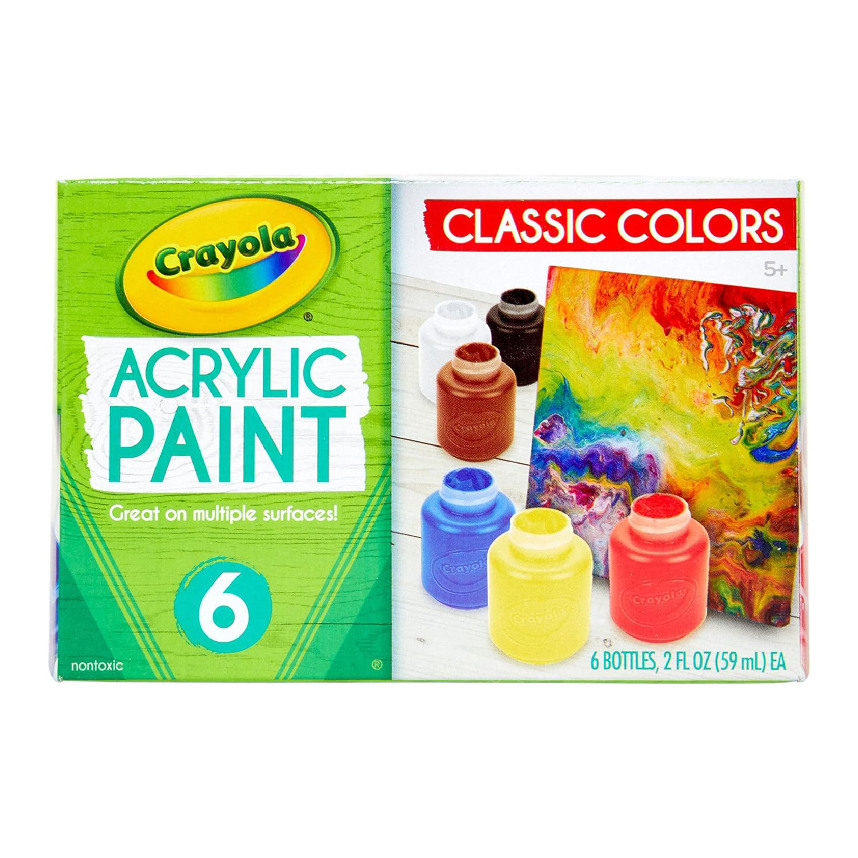 Crayola Classic Acrylic Paint (6ct 2oz)