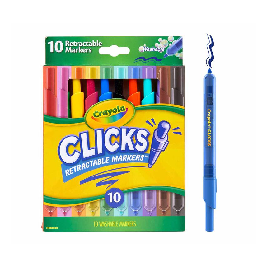 Crayola Washable Retractable Markers (10ct)
