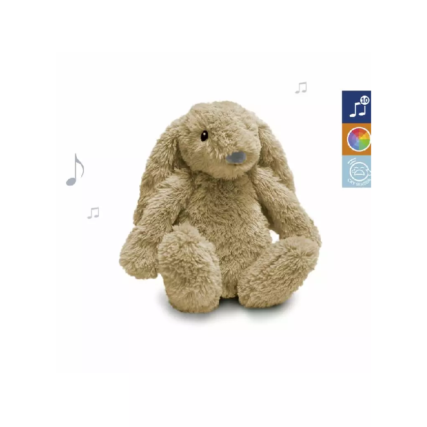 Zazu Baby Sleep Soother with Nightlight: Ro The Rabbit (Taupe)
