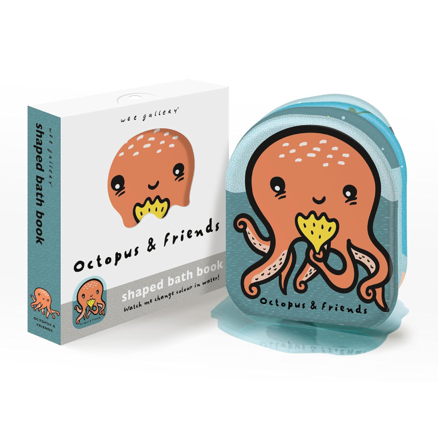 Wee Gallery Shaped Bath Book: Octopus And Friends