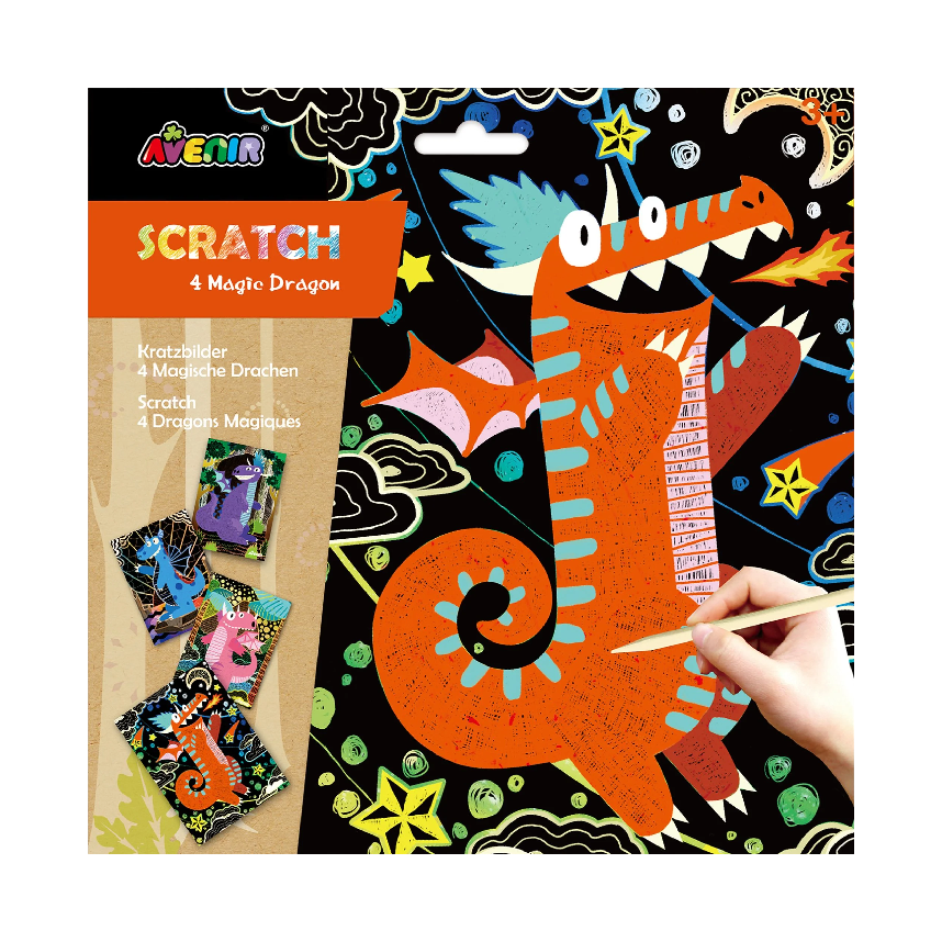 Avenir Scratch Art - Magic Dragon