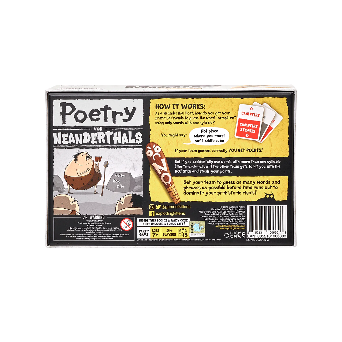 Poetry for Neanderthals