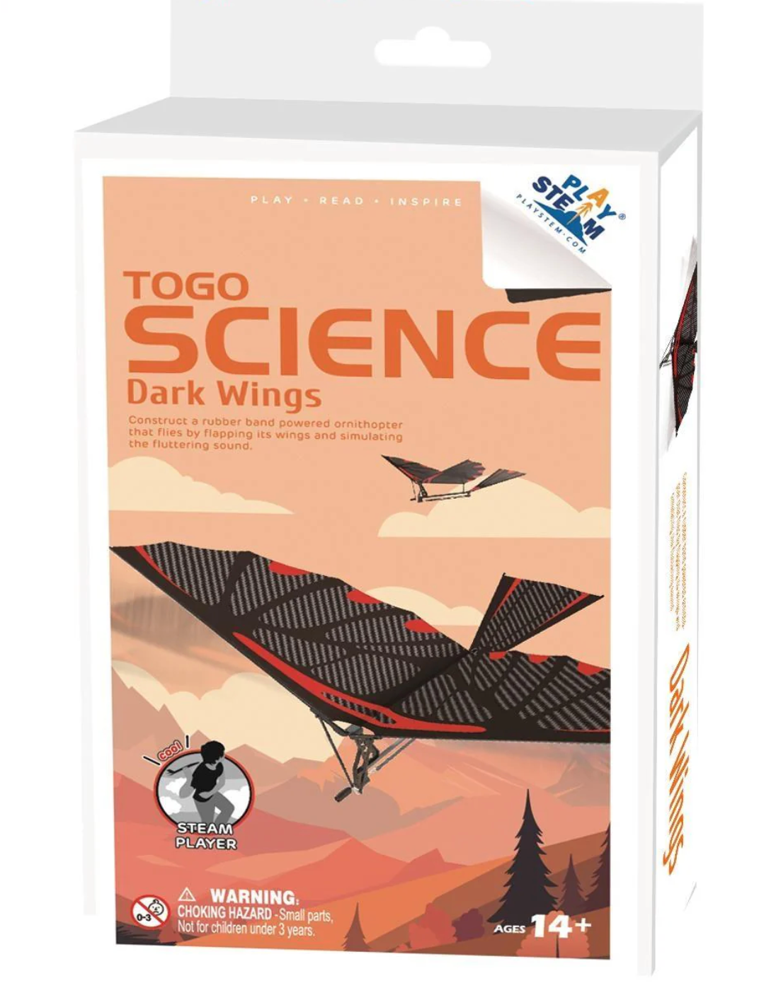 PlaySTEM DARK WINGS Rubber Band Ornithopter