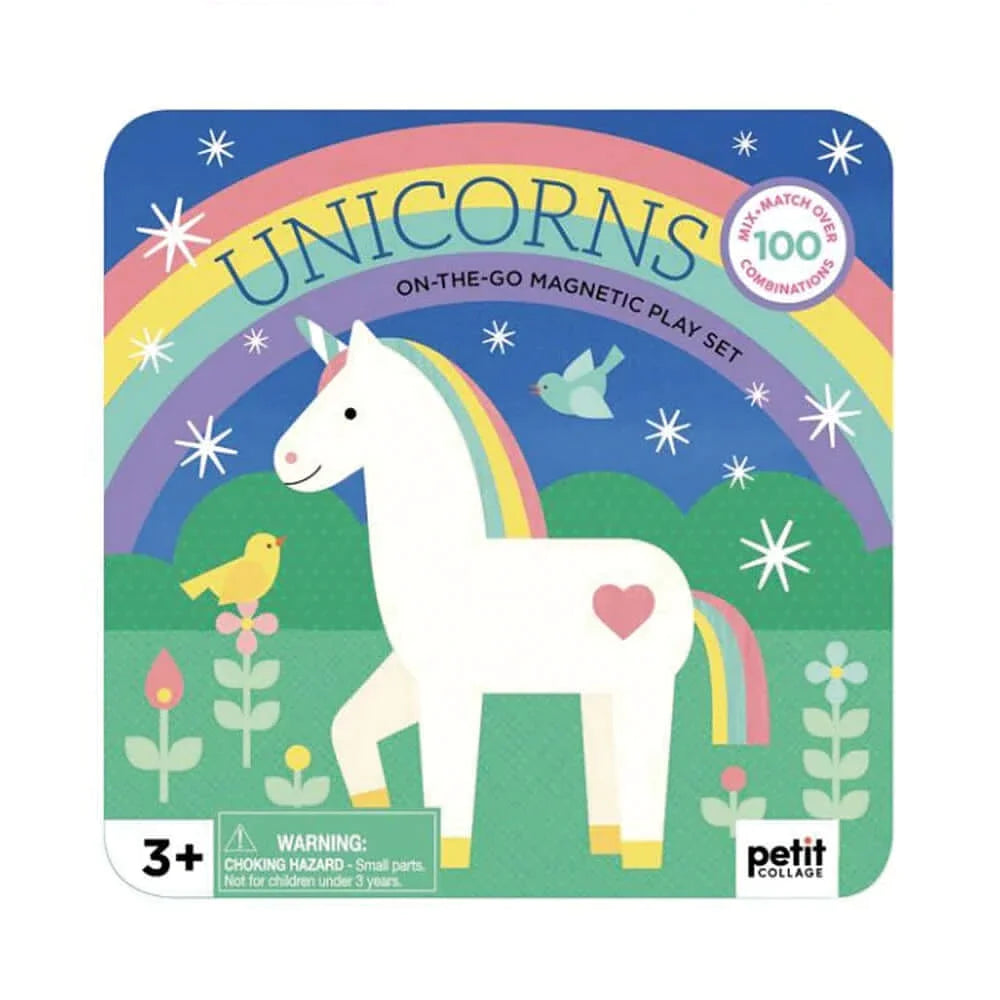 Petit Collage On-the-Go Magnetic Play Set: Unicorns