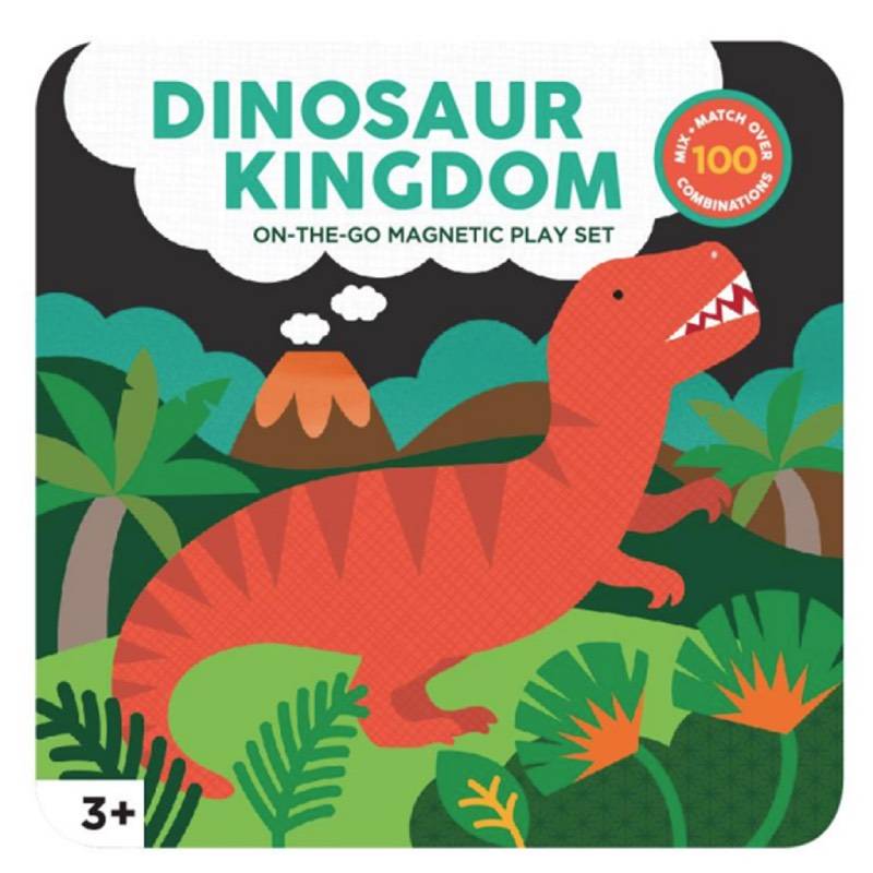 Petit Collage On-the-Go Magnetic Play Set: Dinosaur Kingdom