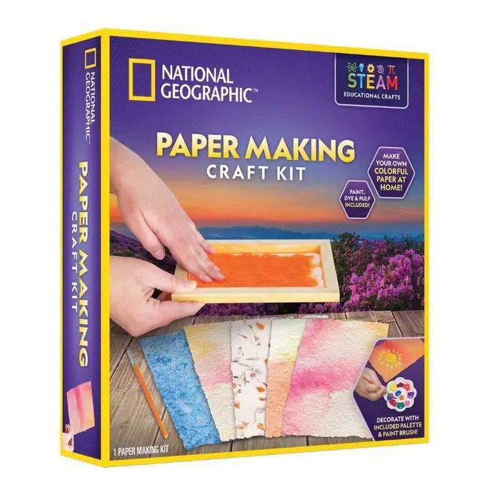 National Geographic Paper Making Craft Kit The Toy Folks