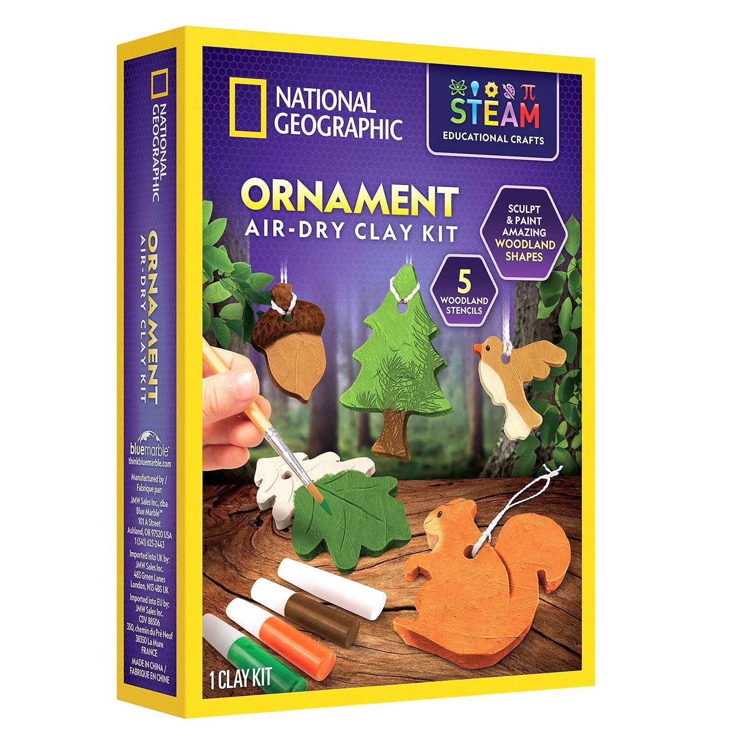National Geographic Ornament Air-Dry Clay Kit