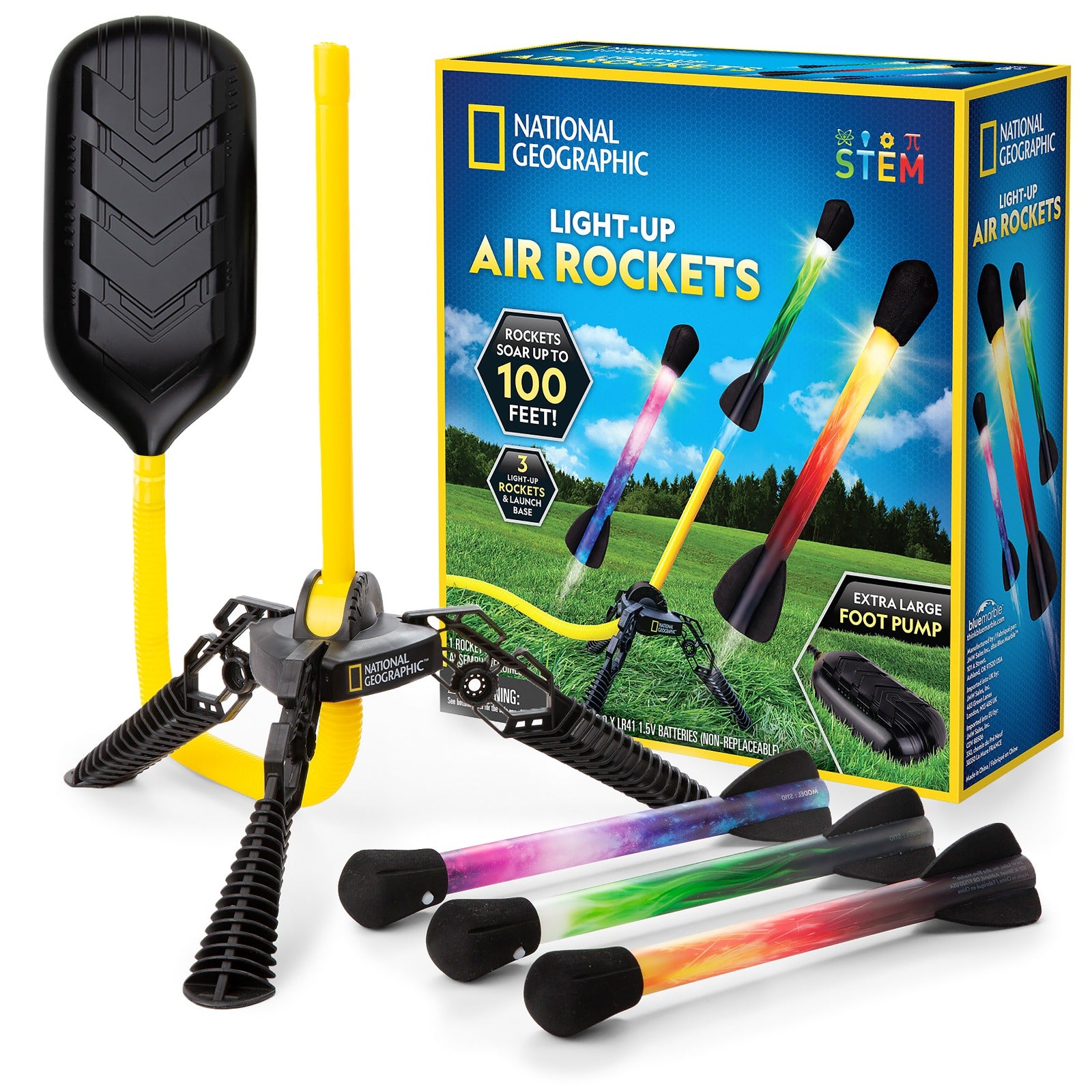 National Geographic Light-Up Air Rockets