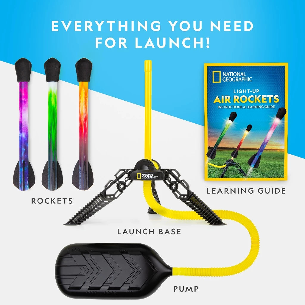 National Geographic Light-Up Air Rockets