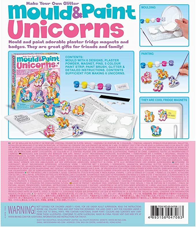 4M Mould & Paint Unicorns