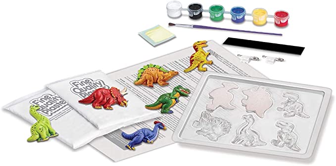 4M Mould & Paint Glow-In-The-Dark Dinosaurs
