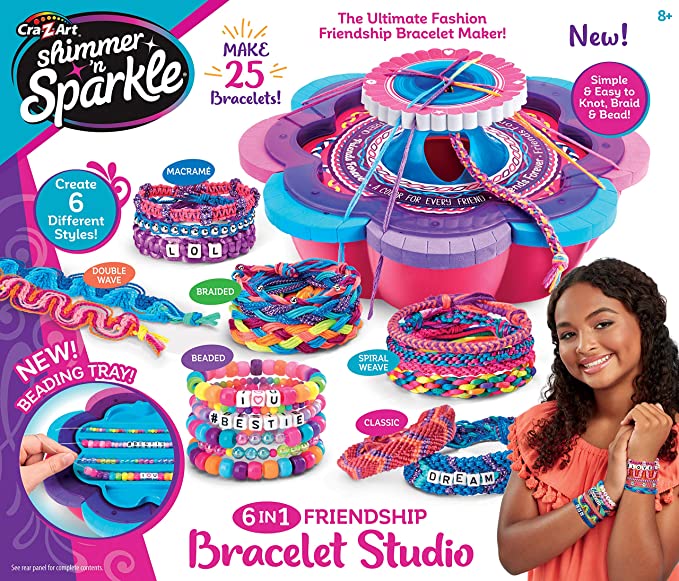 Cra-Z-Art Shimmer & Sparkle 6-in-1 Friendship Bracelet Studio