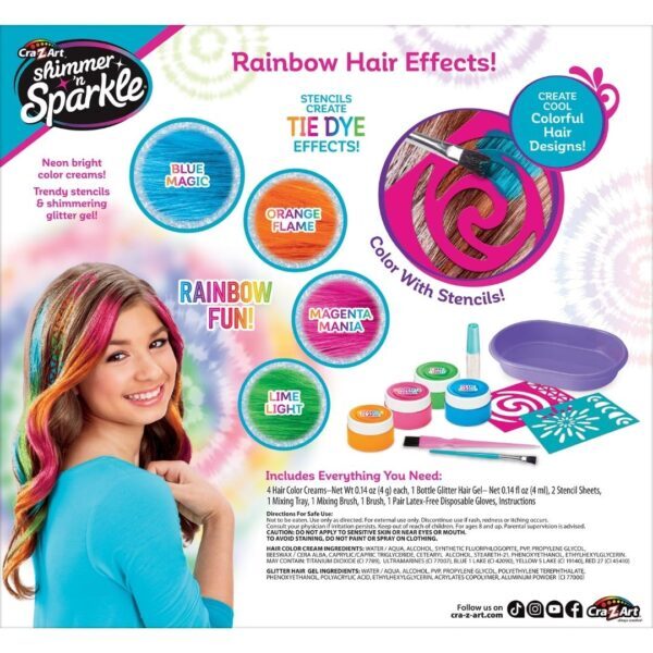 Cra-Z-Art Shimmer And Sparkle Rainbow Effects Hair Designer