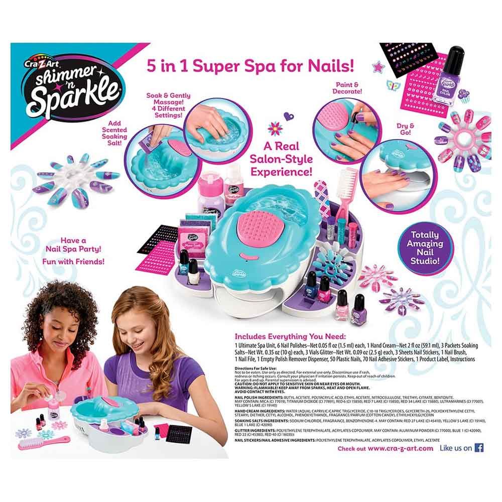 Cra-Z-Art Shimmer & Sparkle The Real Ultimate Nail Spa