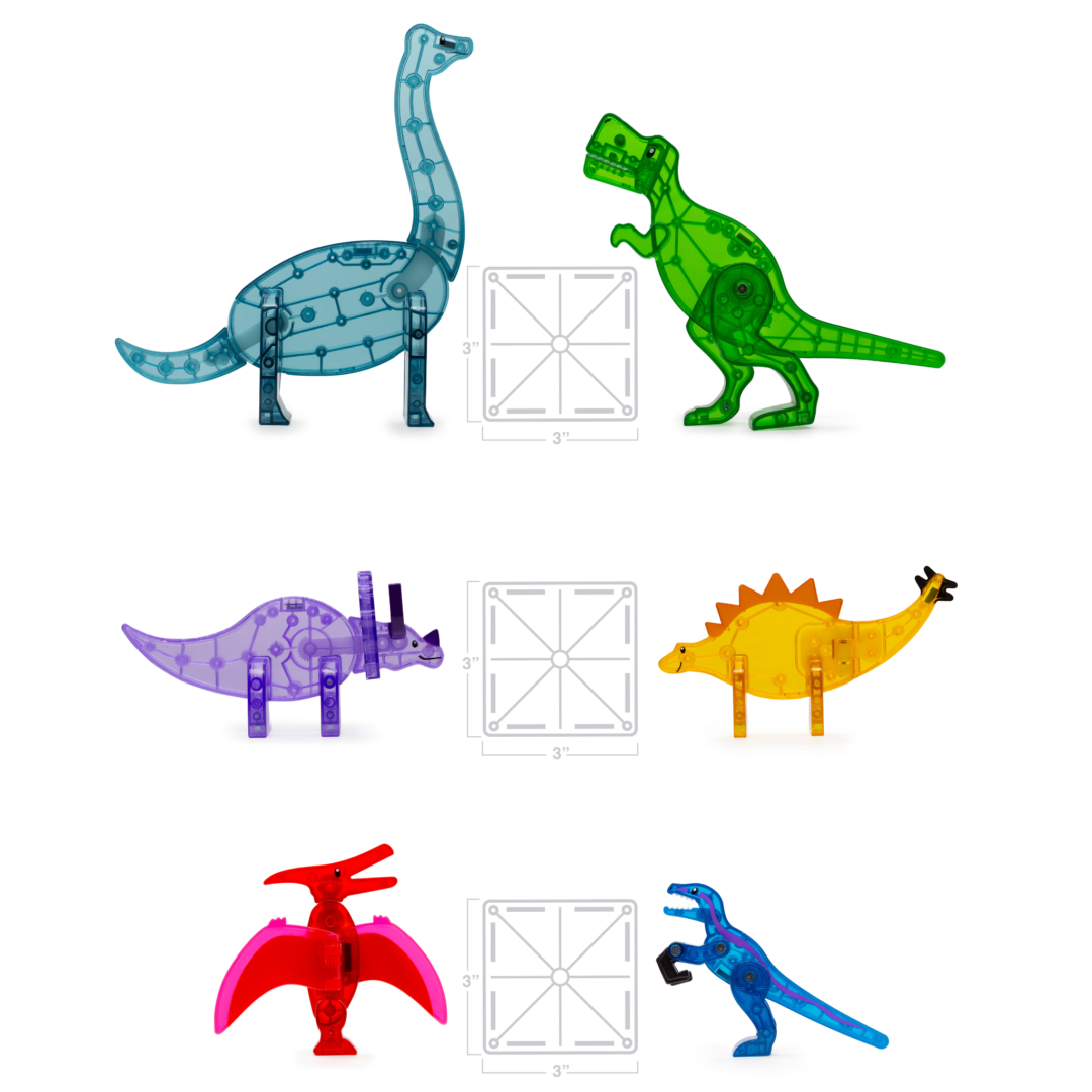 Magna-Tiles Dino World XL 50 piece set