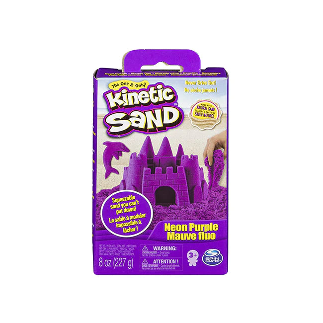 Kinetic Sand Coloured Sand Box (8oz): Purple