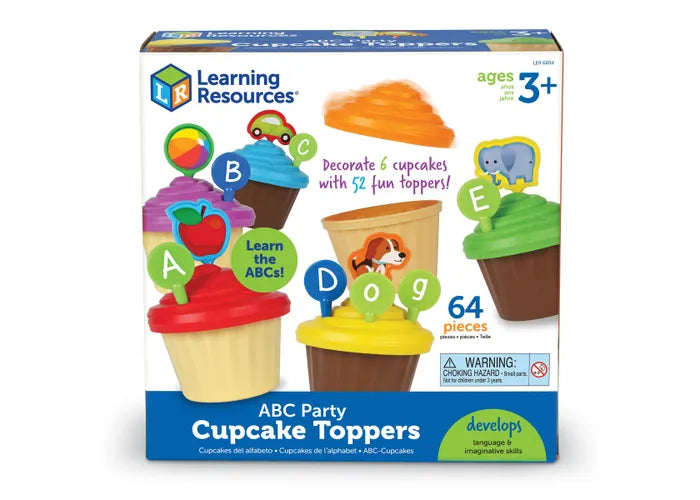 Learning Resources ABC Party Cupcake Toppers