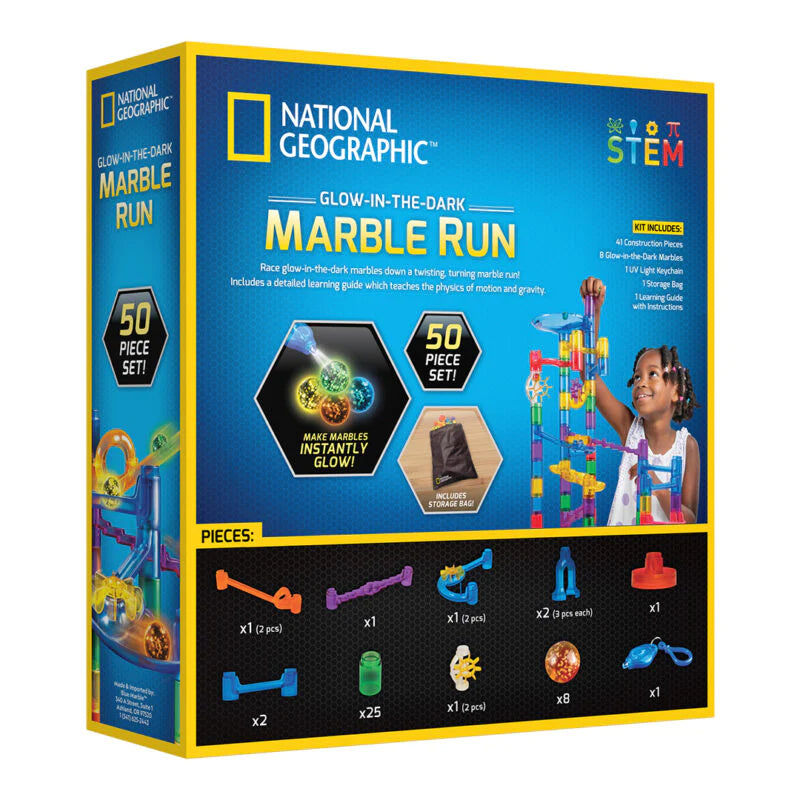 National Geographic 50 pc Glow-in-the-Dark Marble Run