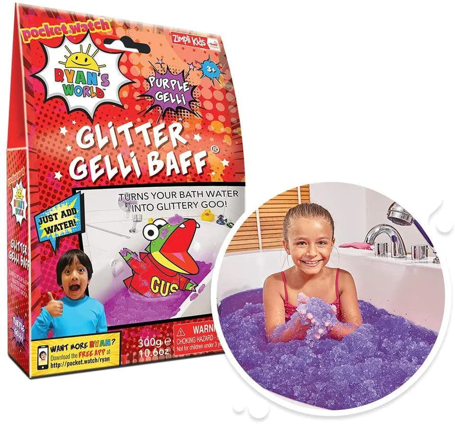 Zimpli Kids Ryans World Geli Baff Glitter: Purple