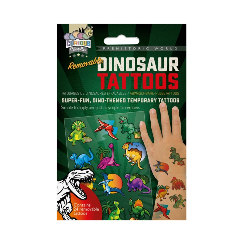 Funtime Gifts Removable Dinosaur Tattoos